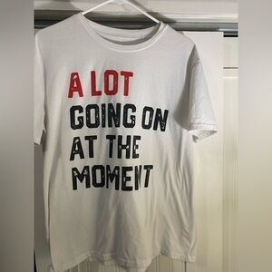 Taylor Swift 22 White T-Shirt with Red and Black Text
